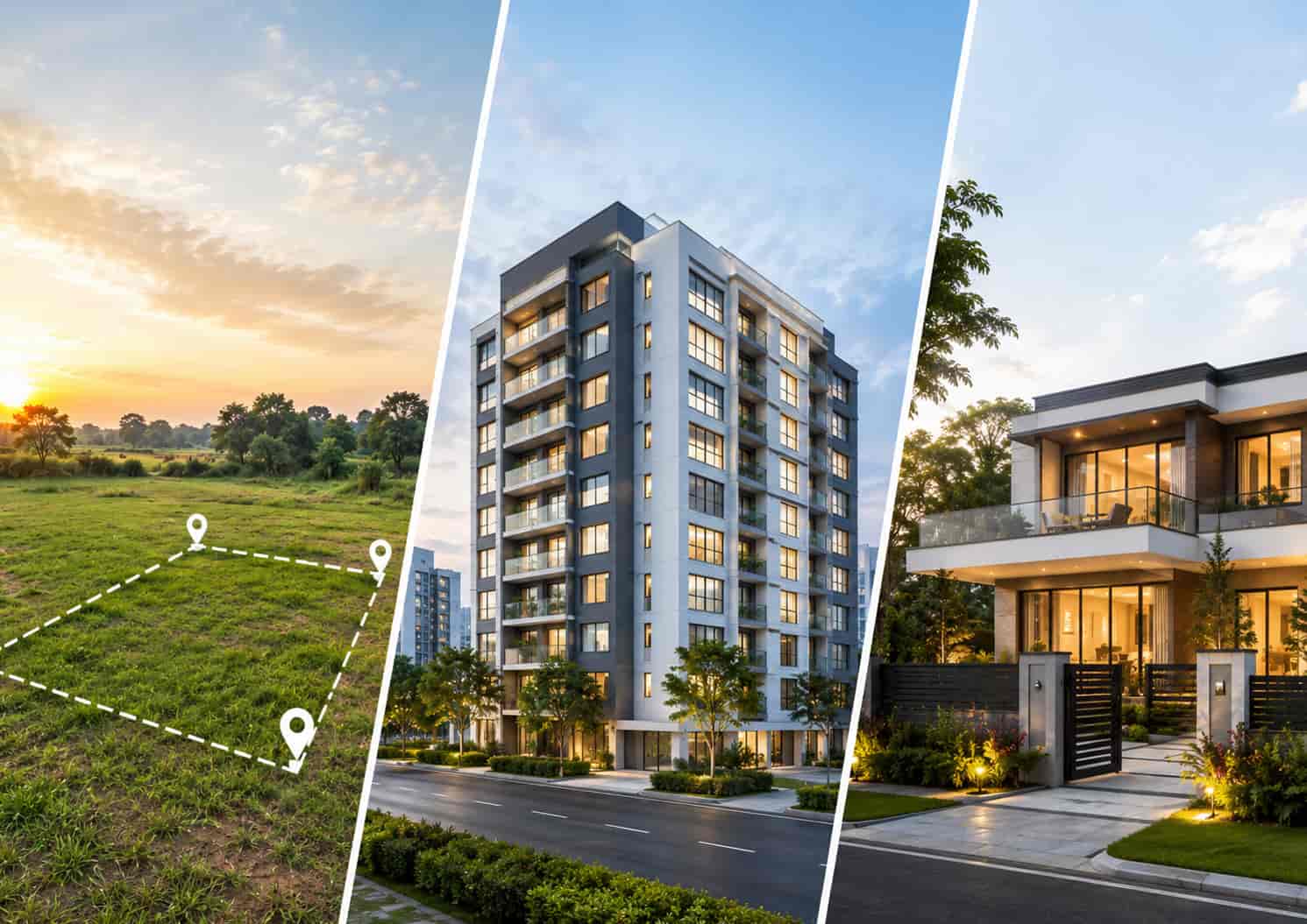 Plot vs Flat vs Villa: Which one should you buy?