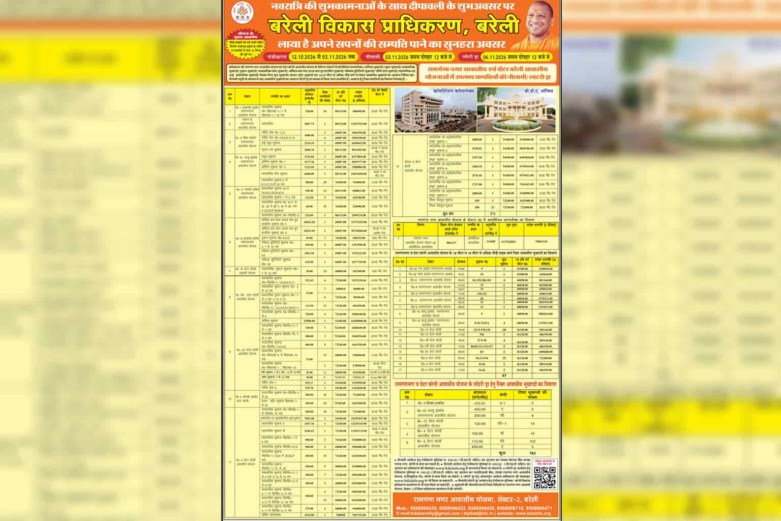 BDA Bareilly Plot Scheme 2026: 163 Residential plots in Ramganga Nagar & Greater Bareilly – Apply before 2 November